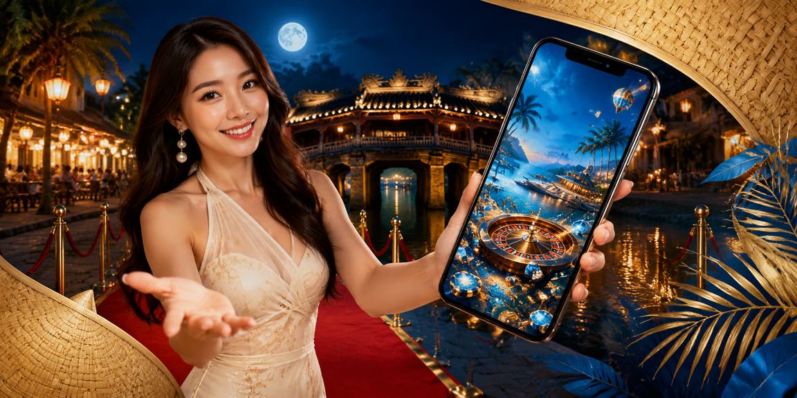 Người chơi tại Hội An sử dụng điện thoại kiểm tra lịch sử cá cược và đặt giới hạn chi tiêu lành mạnh